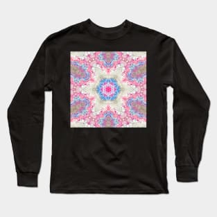 Pink and blue flower Long Sleeve T-Shirt